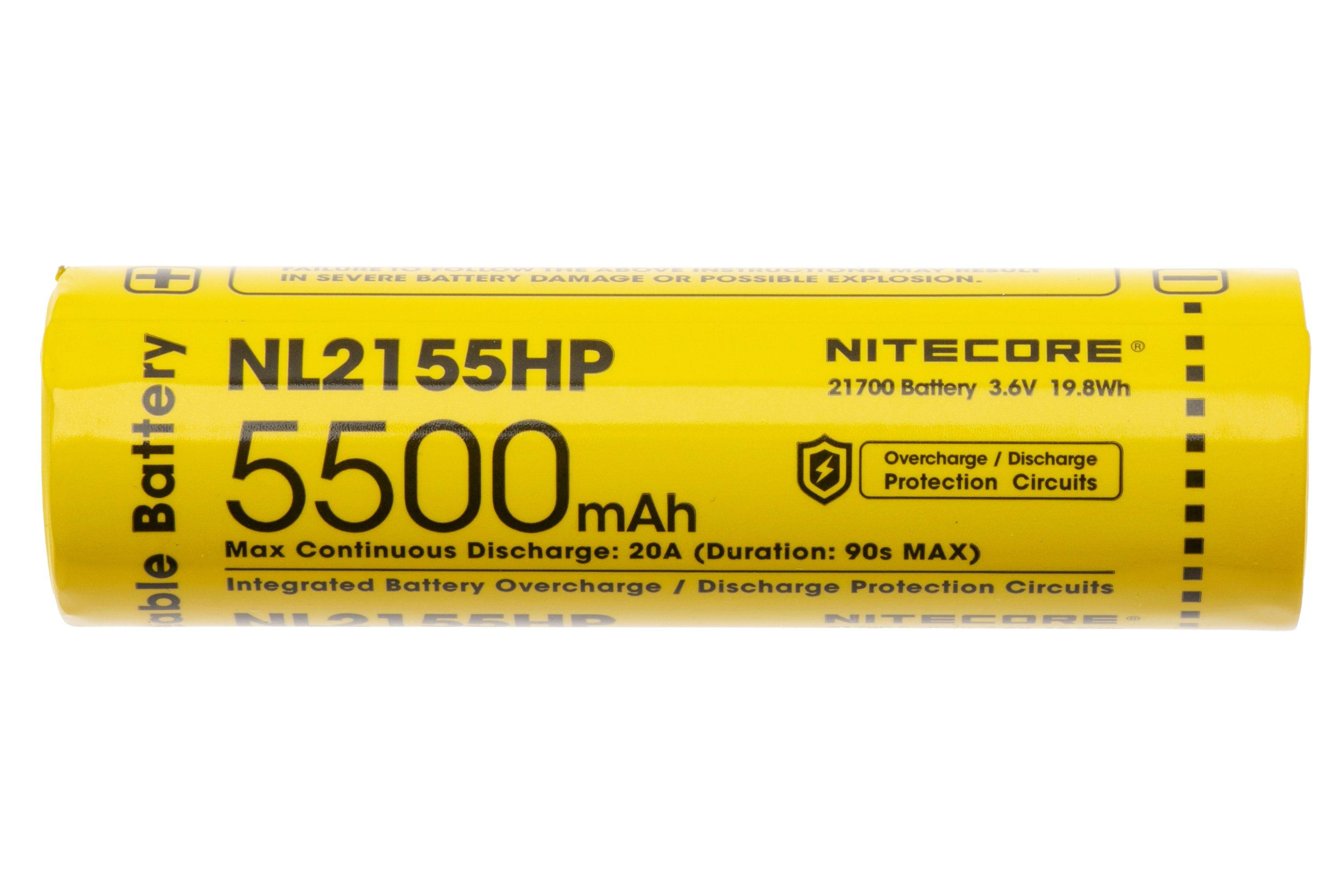 NITECORE NL2155HP 20A 5500mAh 充電鋰電池