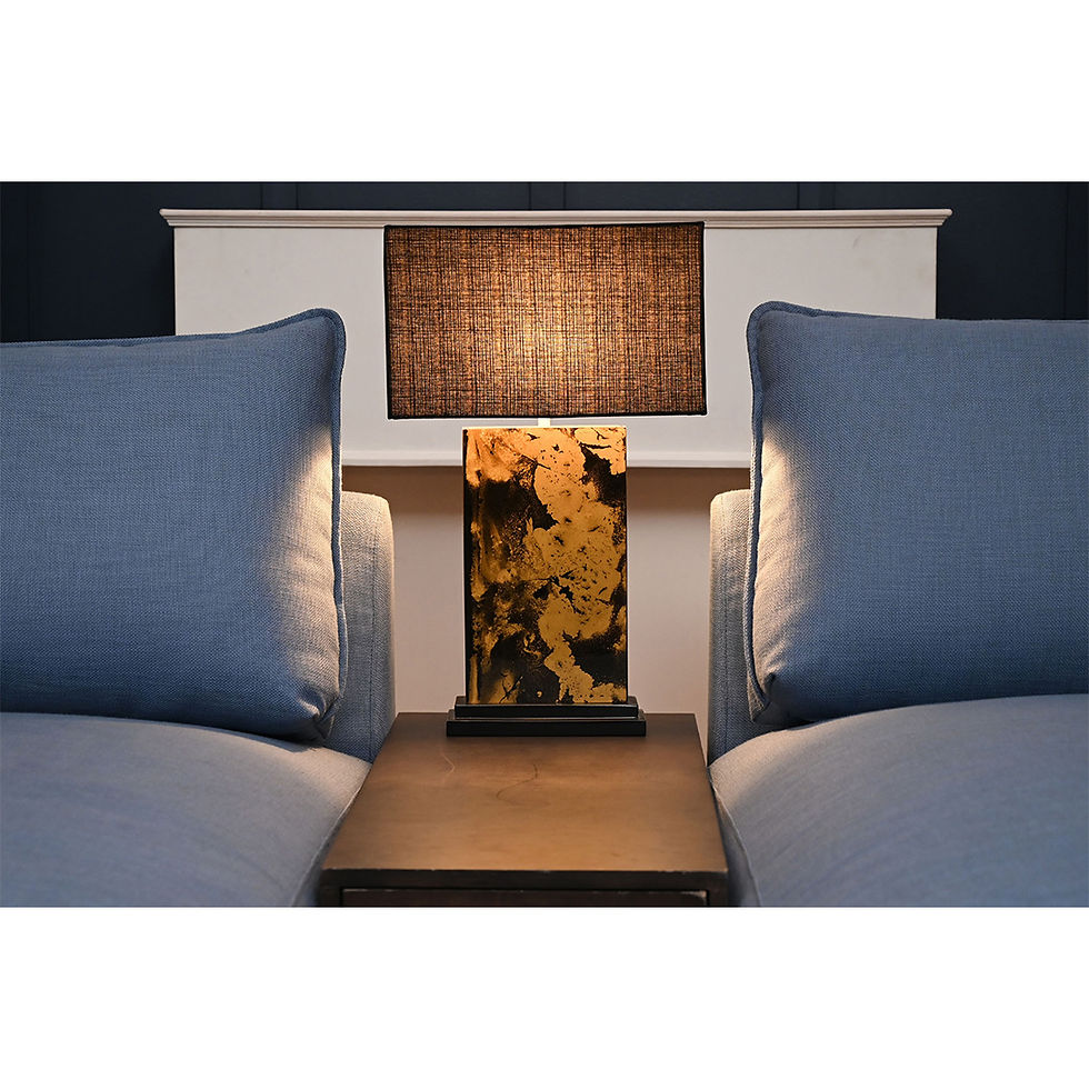 Thumbnail: NAZCA Lamp - Black & Gold Luxe