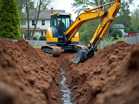 Fort Langley Excavation Company for sewer & septic pipes and field upgrades.
