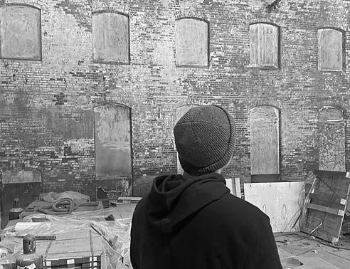 Executive Director Dave looks at the unfinished mill