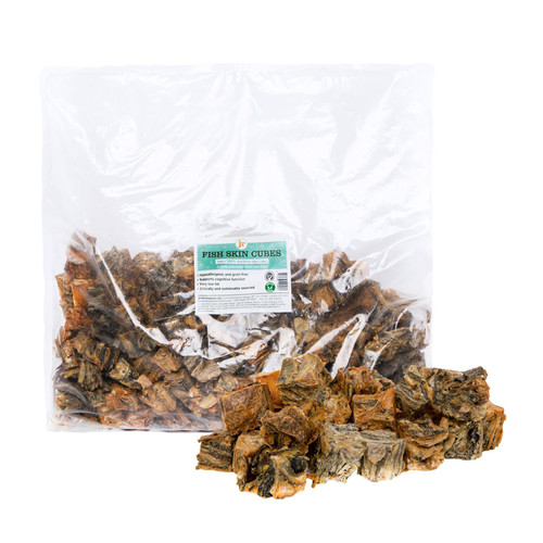 JR Fish Skin Cubes 1kg Windmill Pet