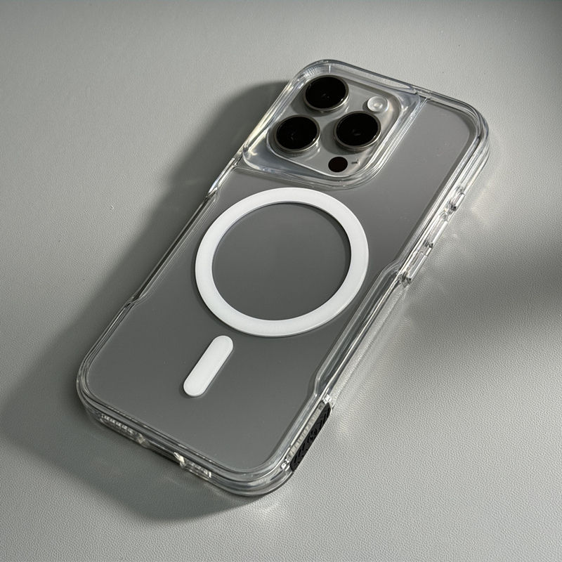 Miniatura: Capa Transparente Antichoque para iPhone com Suporte MagSafe