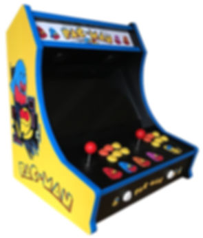Pac Man Bartop Arcade - Up to 4 Players - 9,800 Games!