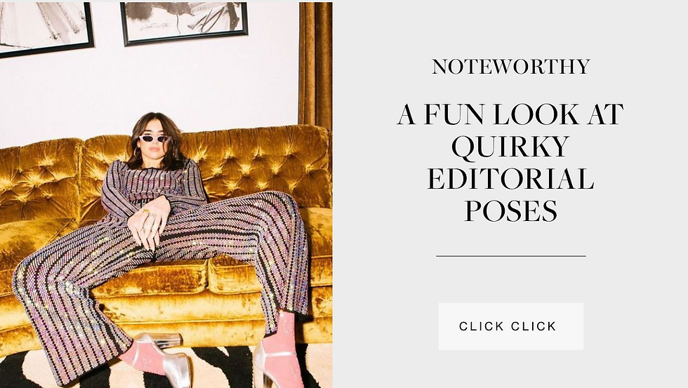 Quirky Editorial Photography Poses