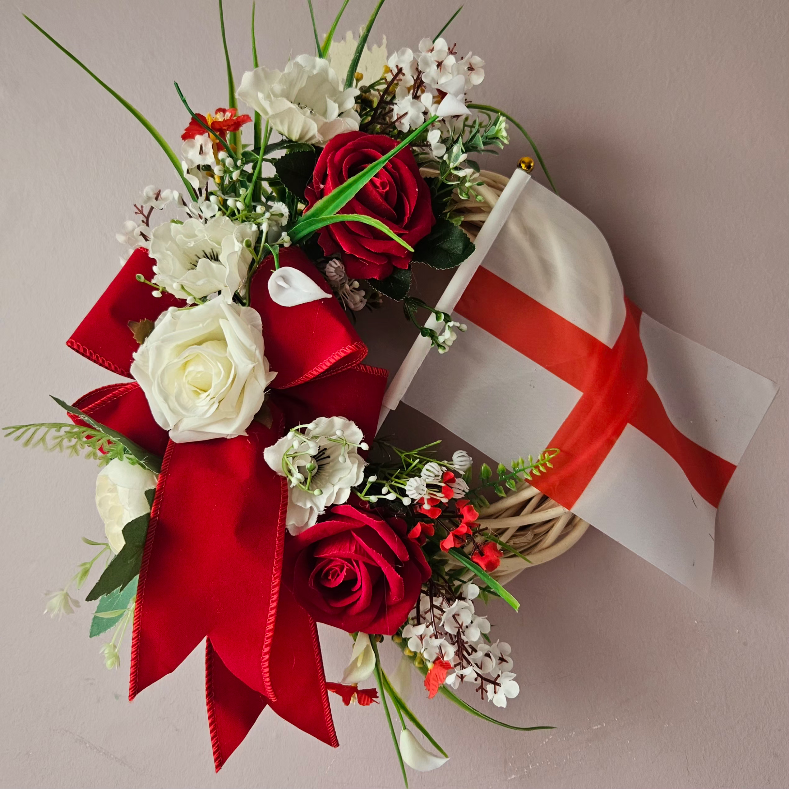England Theme  Wreath