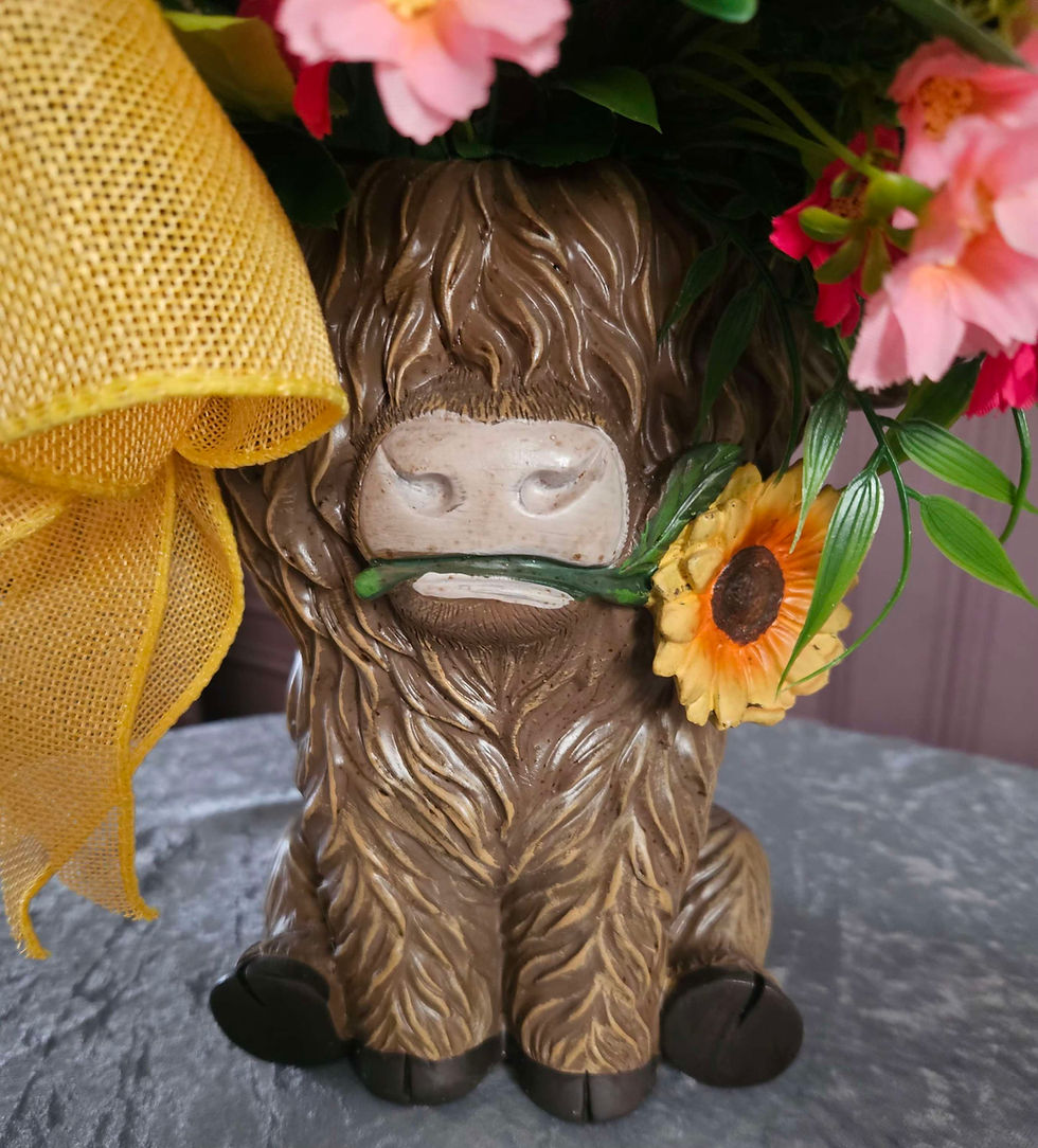 Thumbnail: Cute Highland Cow Planter