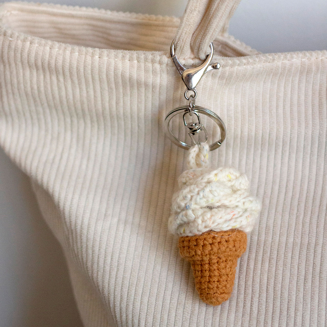 Ice cream keychain