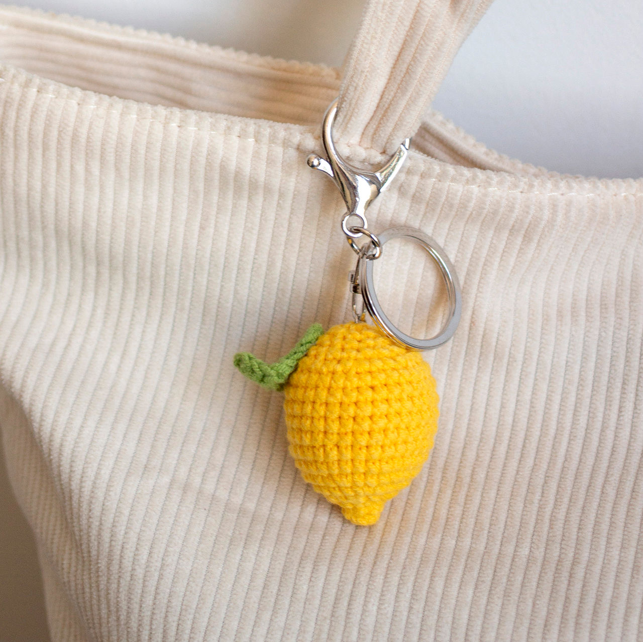 Lemon keychain