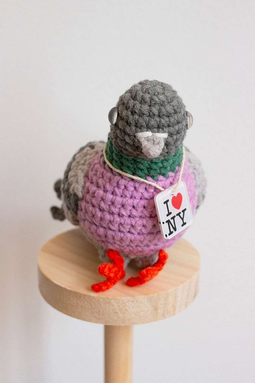 Thumbnail: Crochet I love NY pigeon