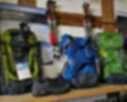 Outdoor and hiking equipment at Andy's
