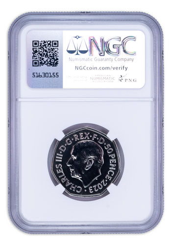 2023 50p Great Britain Harry Potter Hogwarts Castle NGC MS69 DPL