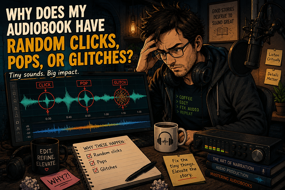 Why Does My Audiobook Have Random Clicks, Pops, or Glitches?