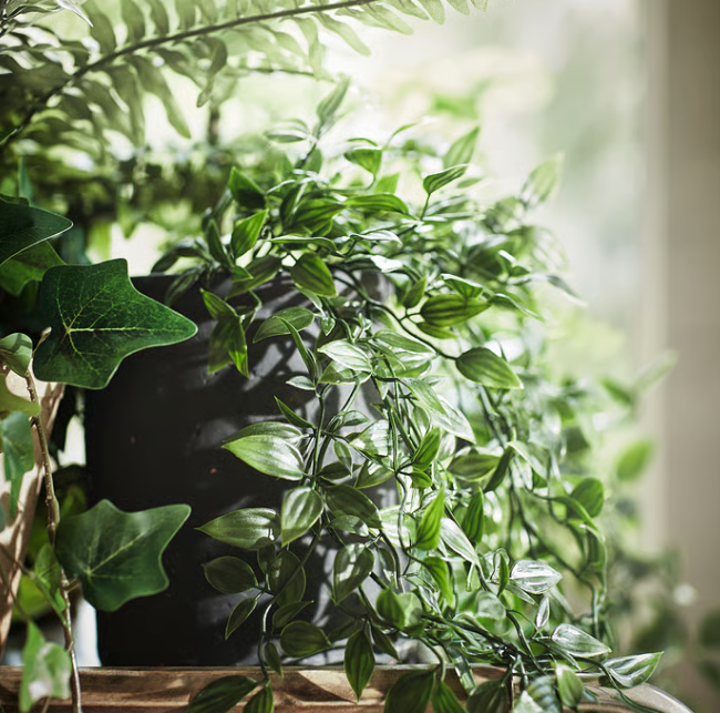 Thumbnail: Artificial potted plant, indoor/outdoor/hanging, 3 ½ "