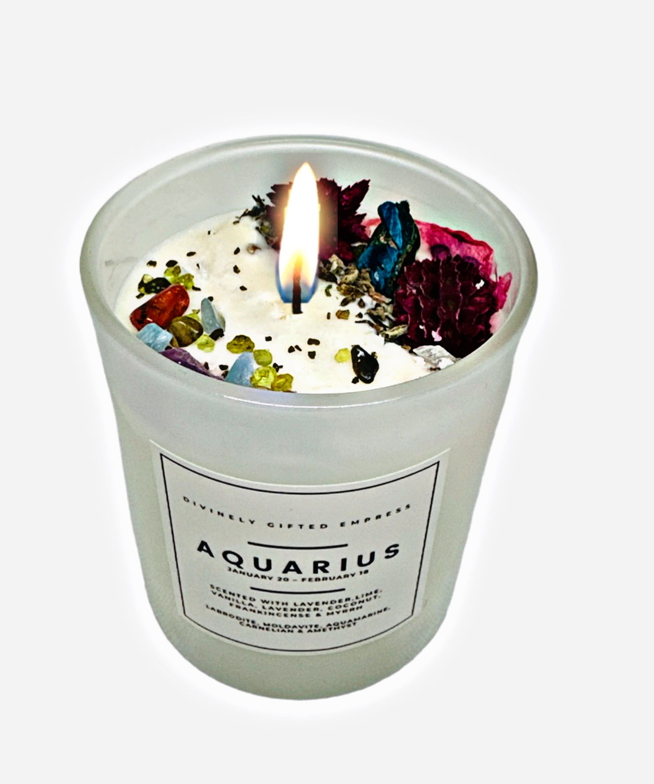 Zodiac Soy Wax Candle - Aquarius