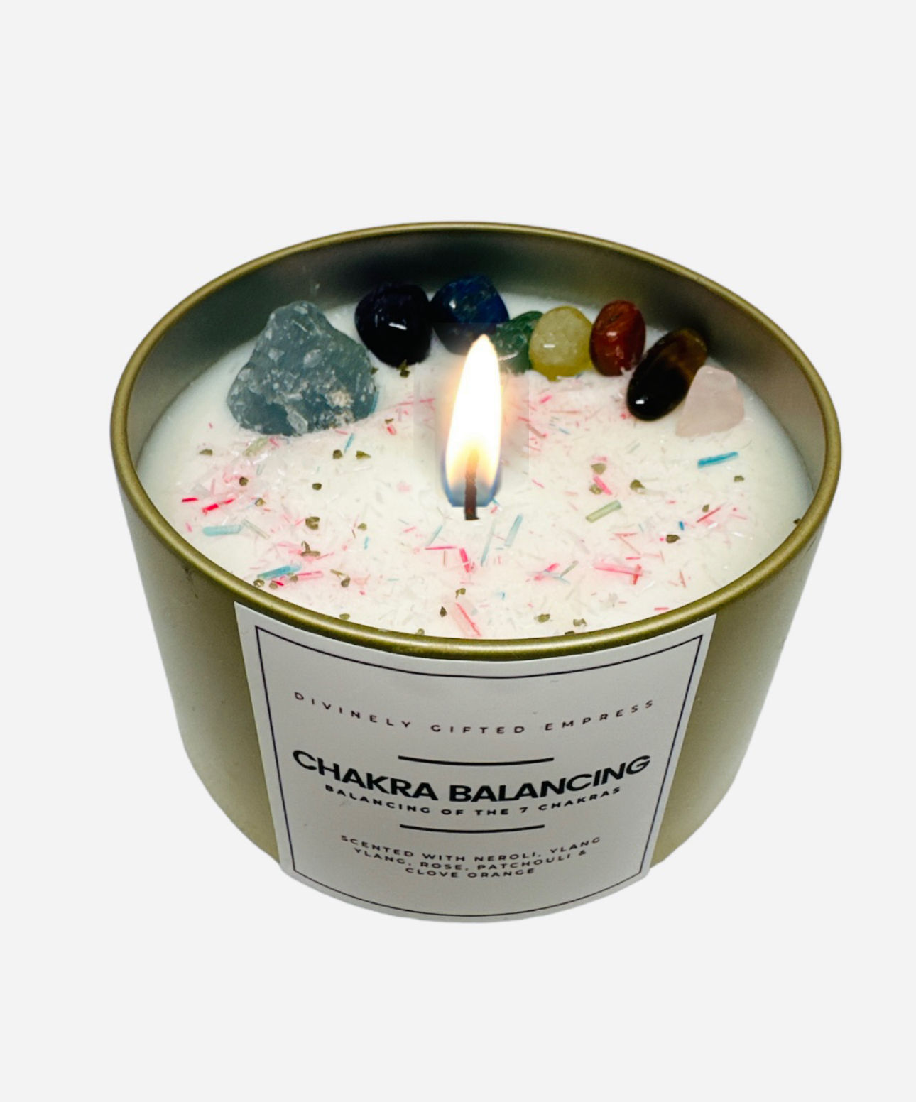Chakra Balancing Crystal/Aromatherapy Candle