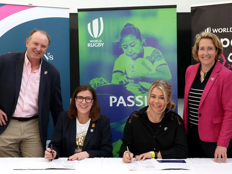 World Rugby signs IWG Women and Sport’s Brighton Plus Helsinki Declaration while Davidson receives World Rugby Referee Award
