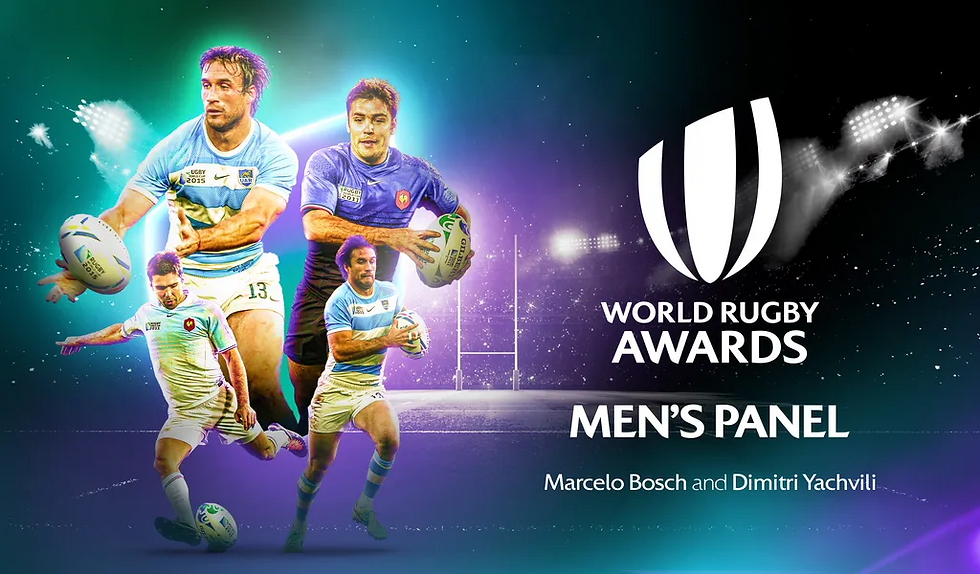 Dimitri Yachvili and Marcelo Bosch join the prestigious men’s panel for World Rugby Awards