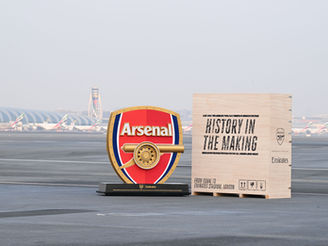 How Emirates built the Aircrafted Arsenal Crest from upcycled aircraft parts
