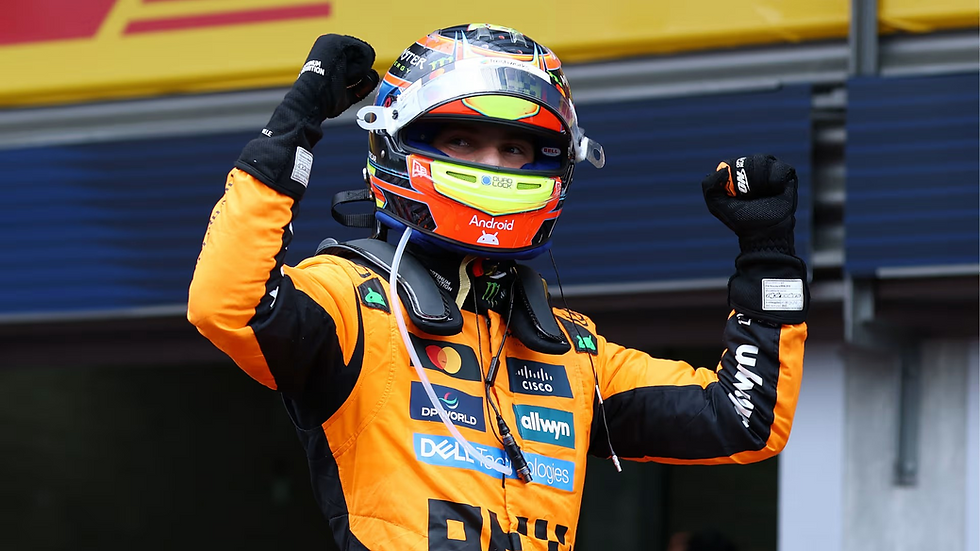 Piastri wins wet-dry Belgian GP after late pressure from title rival and McLaren teammate Norris