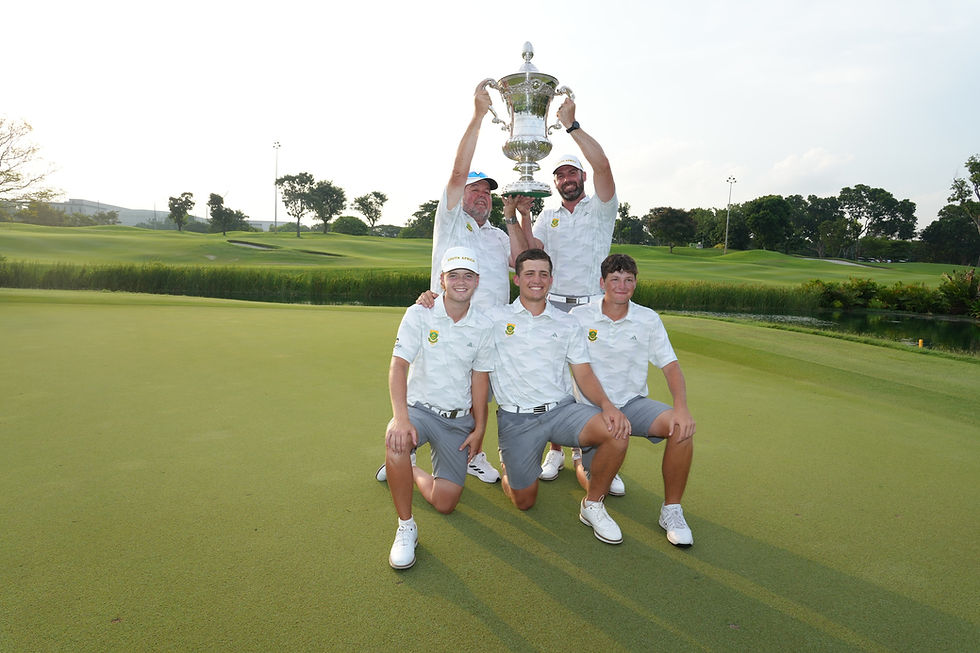 Amateur golf earns triple recognition at SA Sports Awards
