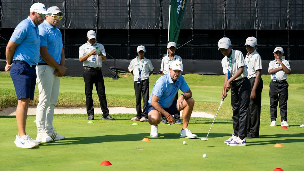 Southern Guards GC inspire youth at Steyn City Clinic
