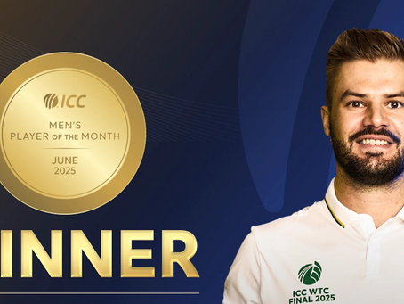 Historic WTC25 Final display seals Player of the Month award for Markram