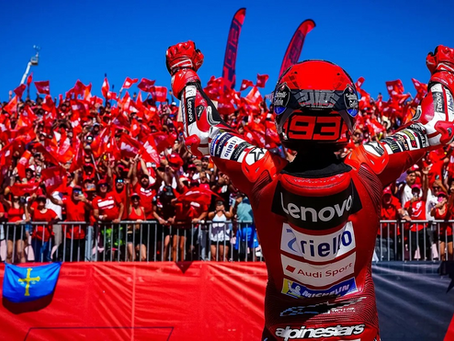 Marc Marquez fends off Acosta and Bezzecchi to underline title charge at Aragon