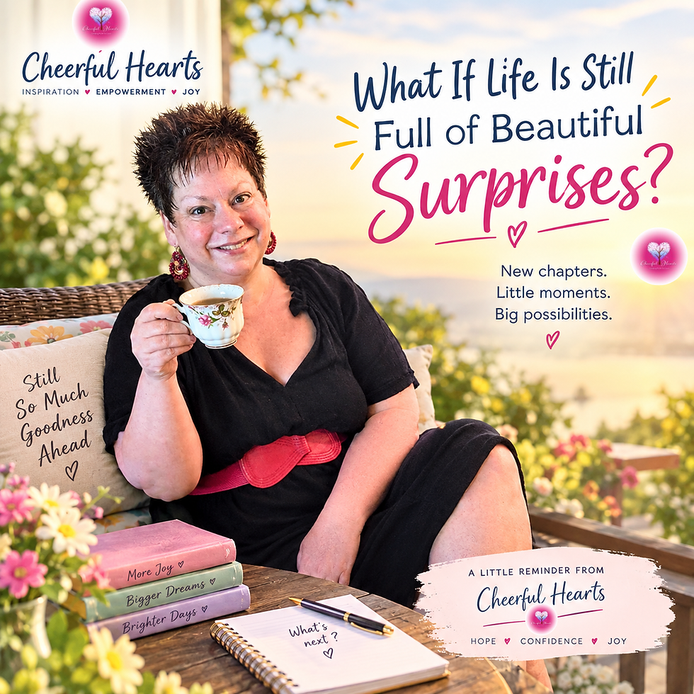 Woman embracing hope and finding joy in life
