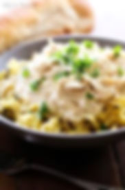 ★ Creamy Italian Chicken w/ Egg Noodles or Rice