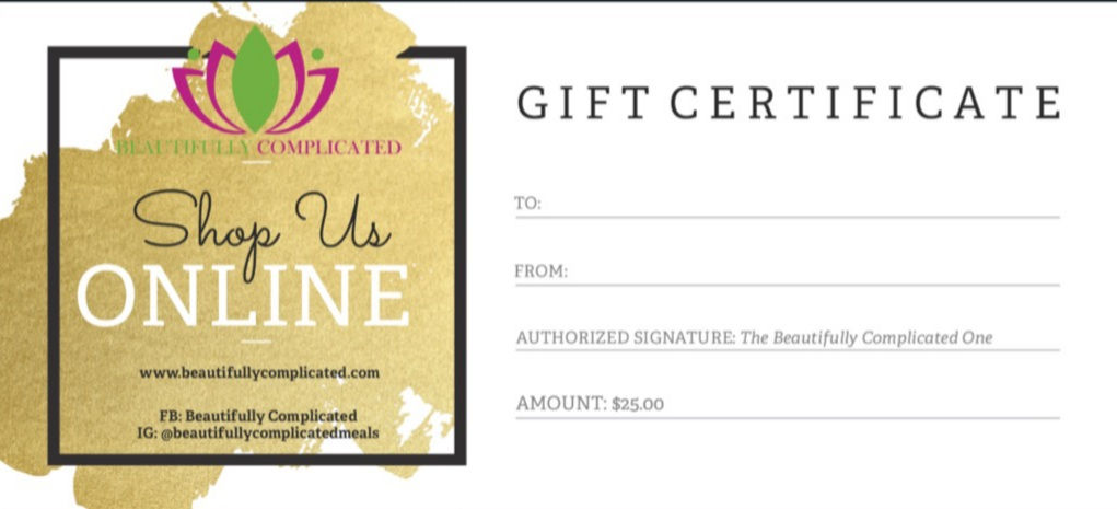 $25 Gift Certificate