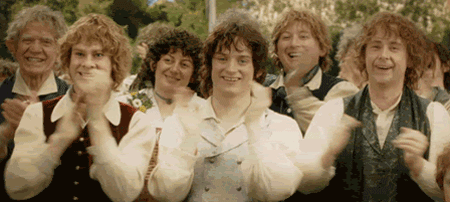hobbits clap.gif