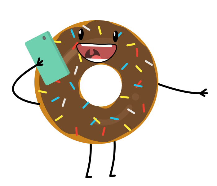 Donut au téléphone.gif