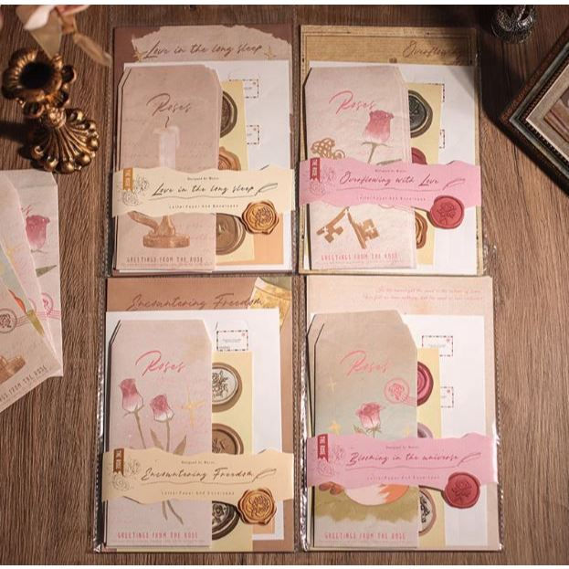 The Rose Letter Paper and Envelopes