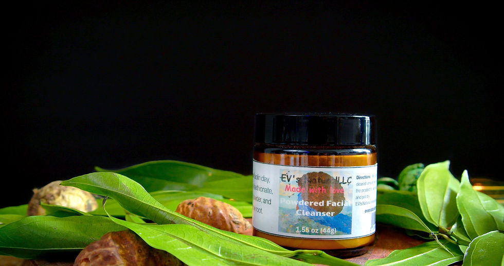 Powdered Facial Cleanser + Turmeric Facial Gel/Cream Front View