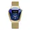 Miniature : BESTWIN 6615 HOURSLY Luxury Gold Quartz Watch, Unisex