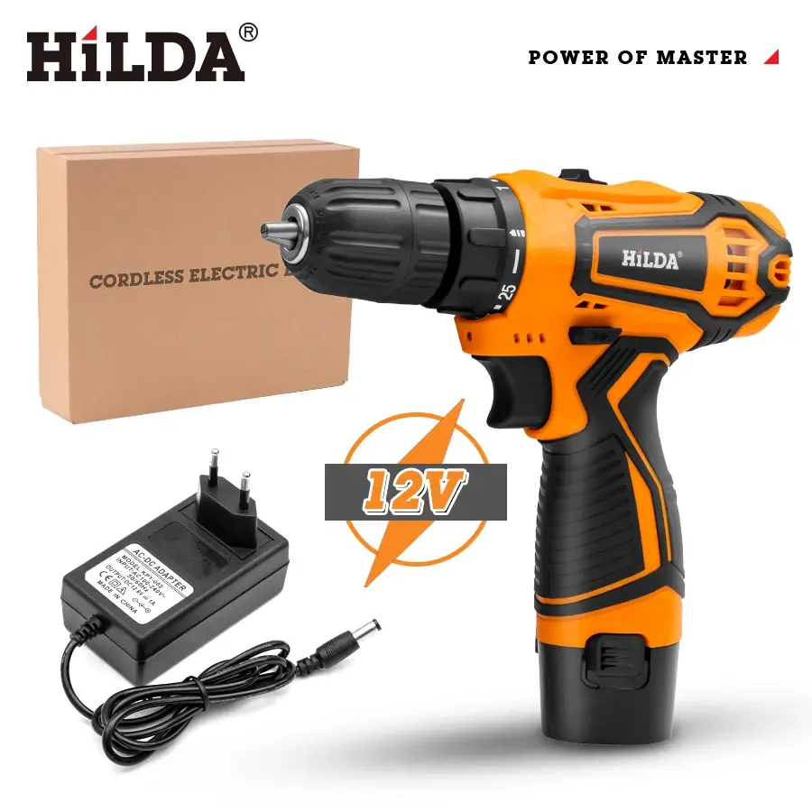 Miniatura: HILDA Electric Drill Cordless Screwdriver Lithium Battery  Mini Drill Cordless
