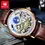 Thumbnail: OLEVS Men’s Moon Phase Automatic Skeleton Watch - Luxury Tourbillon Style 