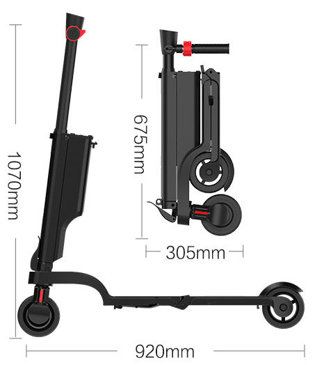 Miniatura: New Design Foldable 250W Motor Electric Scooter for Kids