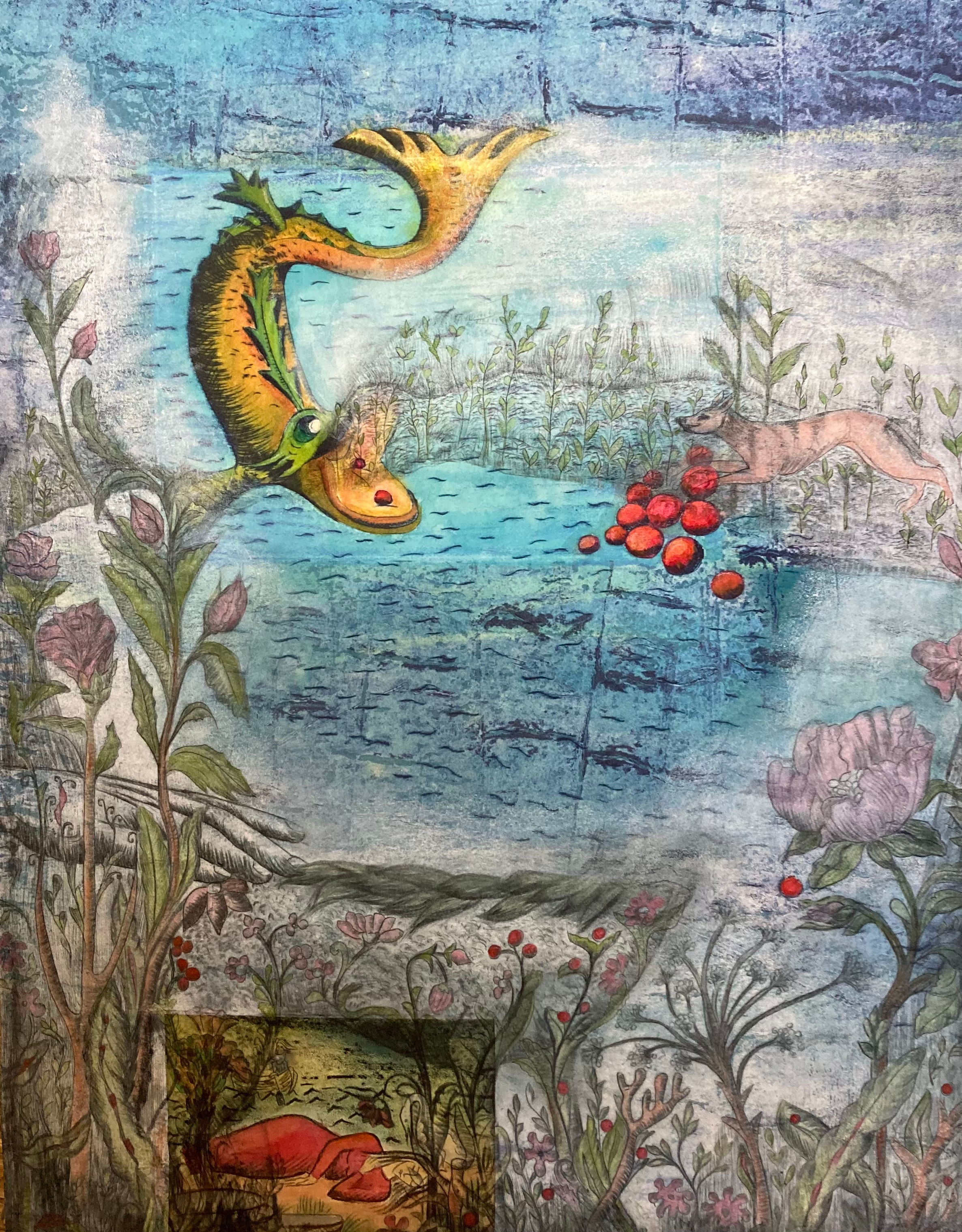 Garden beneath the lake