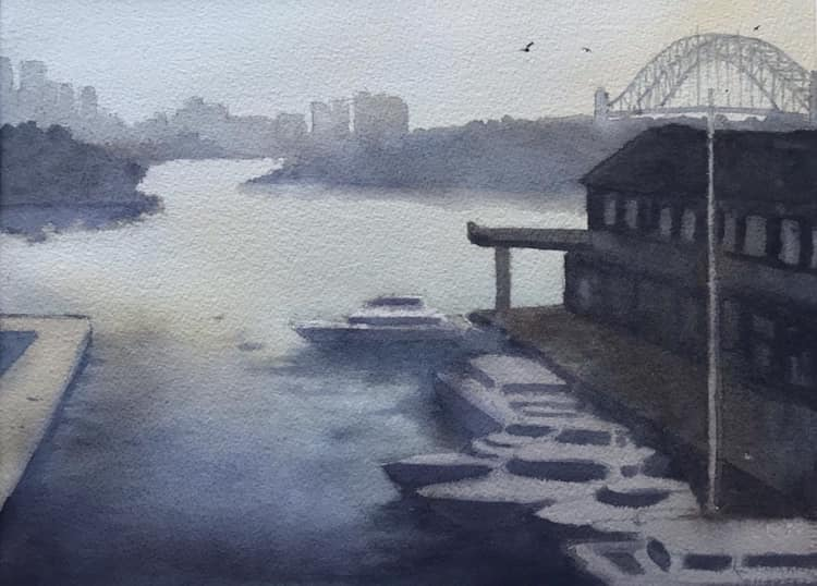 Early morning, Jones Bay Wharf