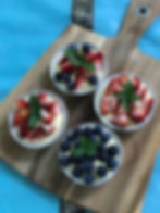 Lemon Curd Fruit Tarts