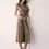 Thumbnail: ESMAEE GENISIS SLIDE SPLIT DRESS WITH GOLD HARDWARE BUCKLE