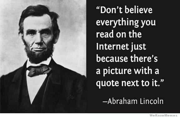 Lincoln Created the Internet
