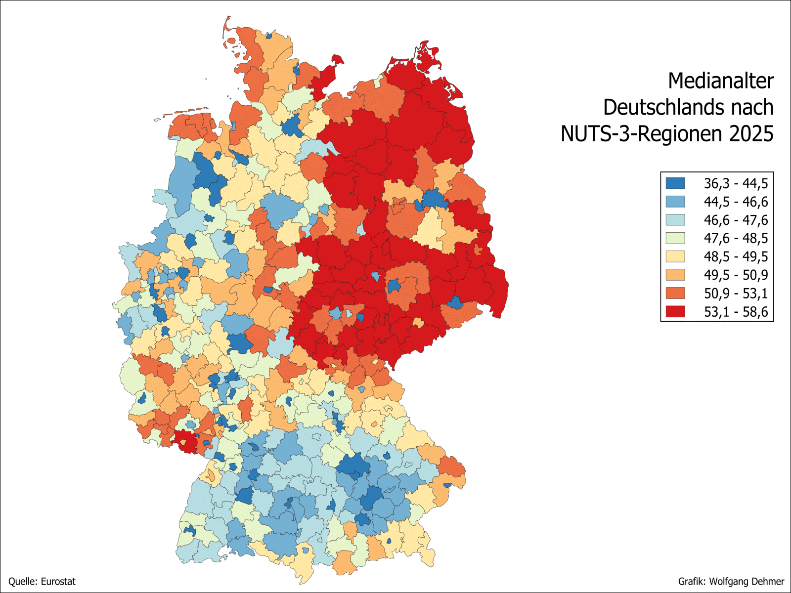 Medianalter Deutschlands 2025
