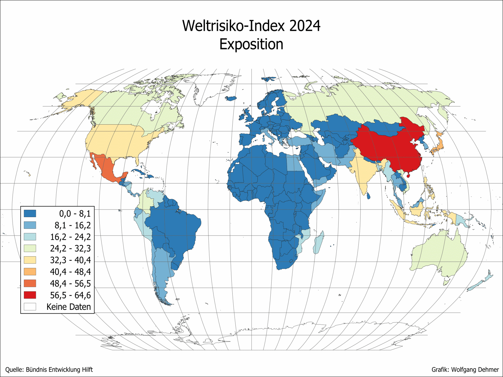 Weltrisiko-Index 2024: Exposition