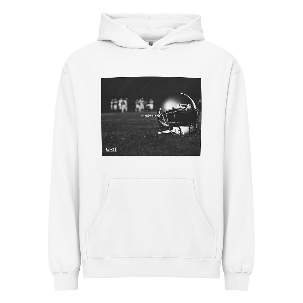 Thumbnail: "it takes grit." Box Hoodie - Football