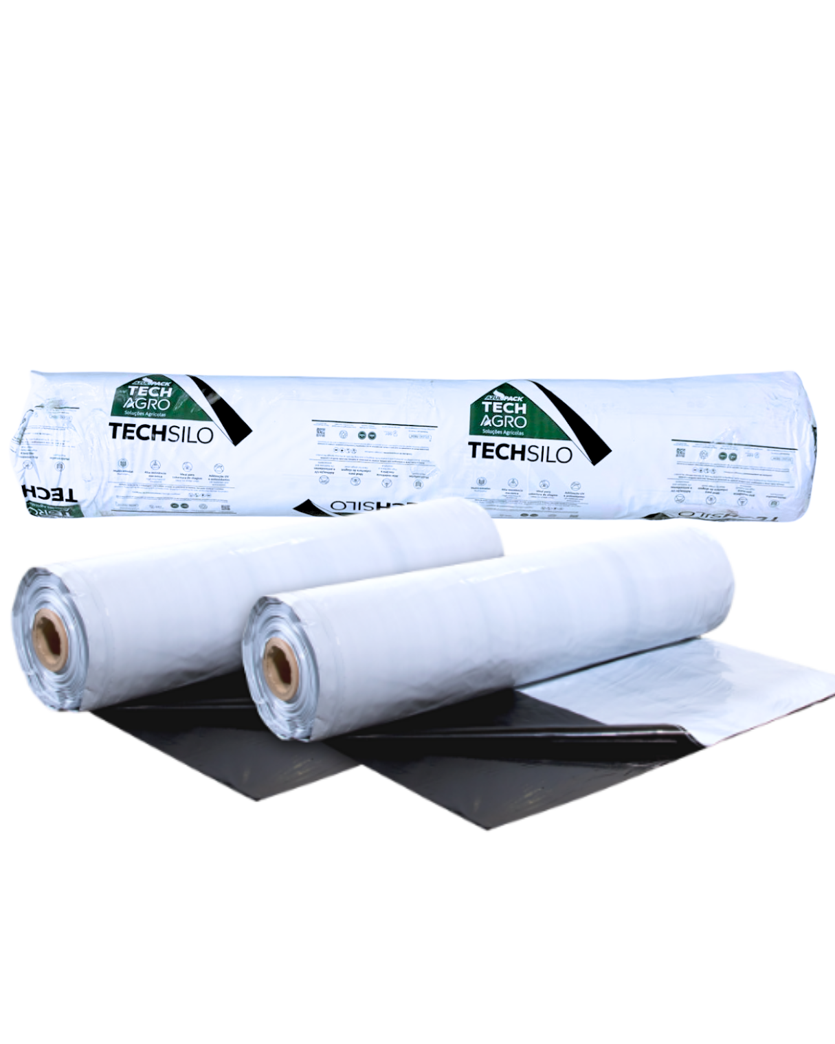 Lona Para Silagem Dupla Face Preta e Branca TechSilo GRA 200 micras 100 micras 150 micras resistente