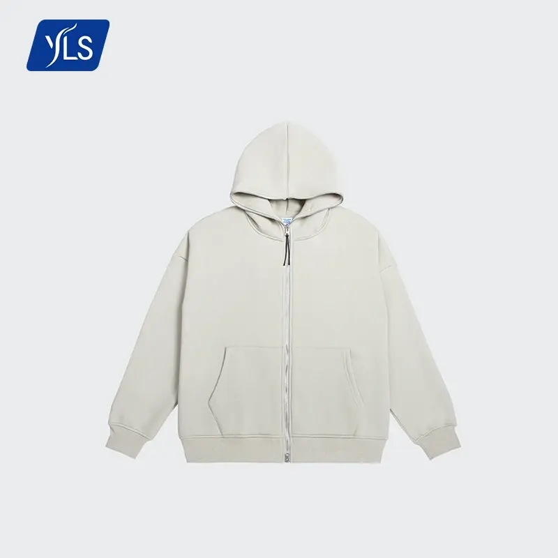Thumbnail: YLS Wholesale Men Lined Thick Fleece Full Zip Up Hoodies Jacket