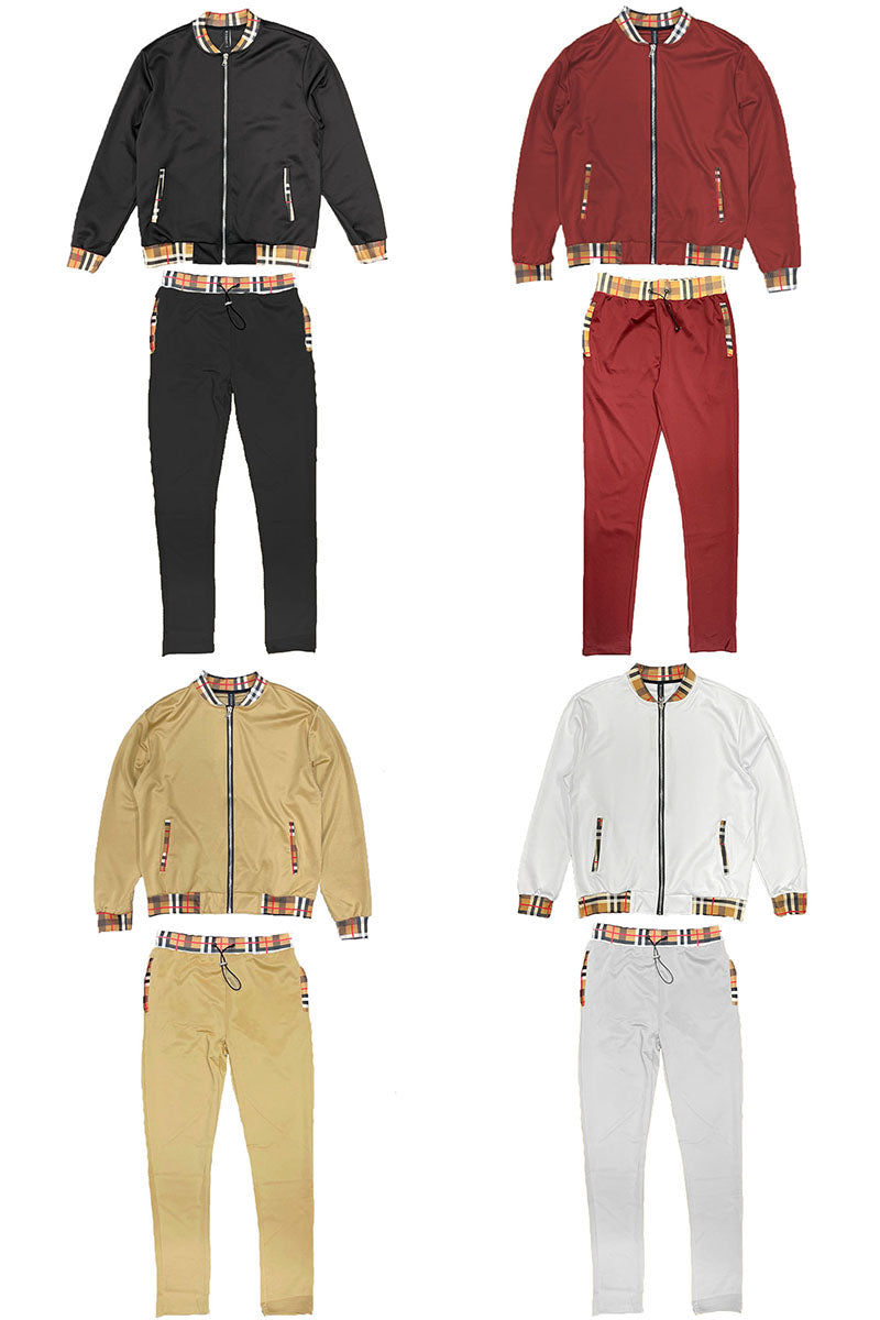 Thumbnail: Checkered Detail Track Jacket Set