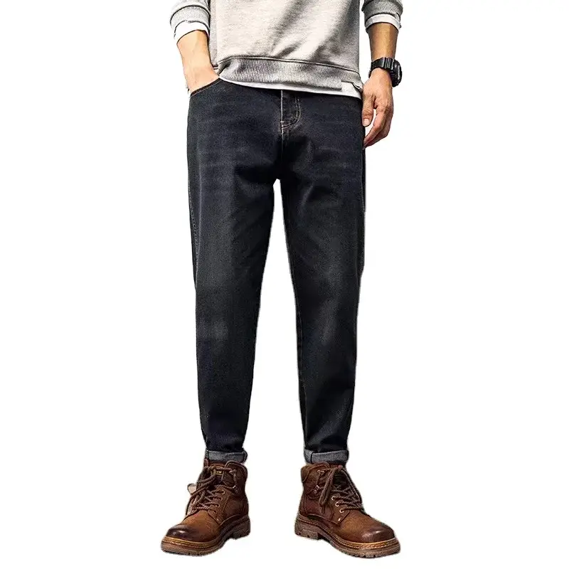 Thumbnail: Factory Direct Sale Multi Pocket Plus Size Men's Jeans Stylish Skinny Jeans Men